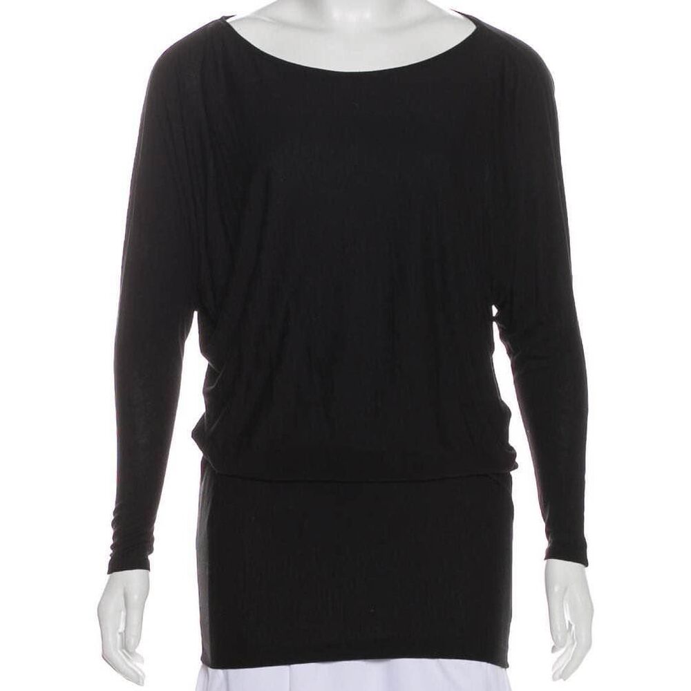 Vince black scoop neck top XS